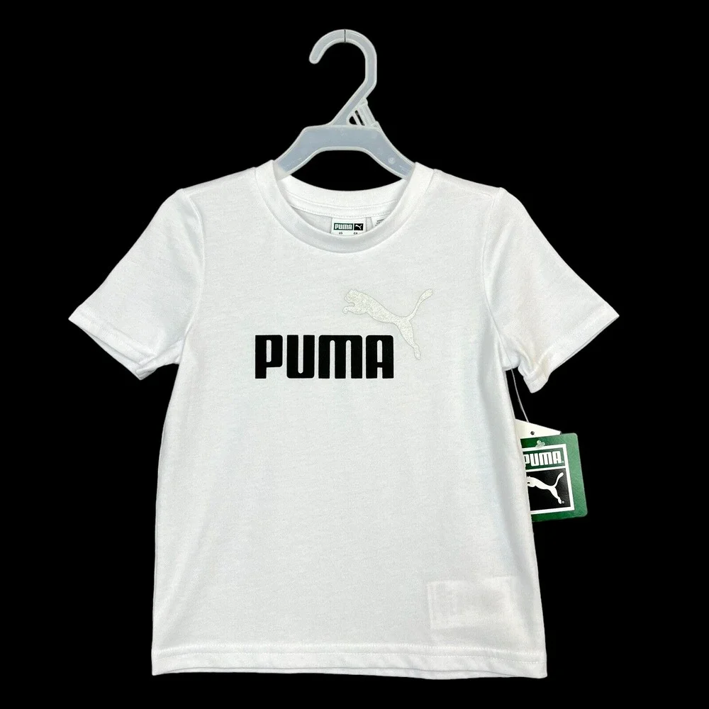 Puma Baby Boys 2pc‎ T-Shirt and Shorts Outfit Set Size 24 Months Black-White - Picture 7 of 8